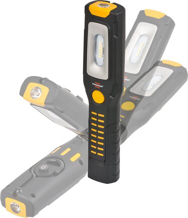 Акумуляторний LED ліхтар Brennenstuhl HL 500 A з магнітом, 6 SMD-LED, 500+120 лм, 10 годин роботи, 360° гачок, складана підставка, Micro USB
