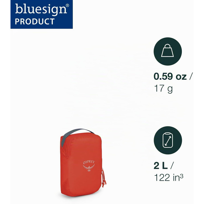 Органайзер для одягу Osprey Ultralight Packwürfel, маленький (1.5L), Mars Orange