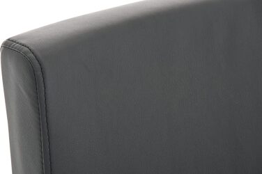 Барний стілець CLP Paros I, підвісний, екошкіра, чорний, сталевий каркас