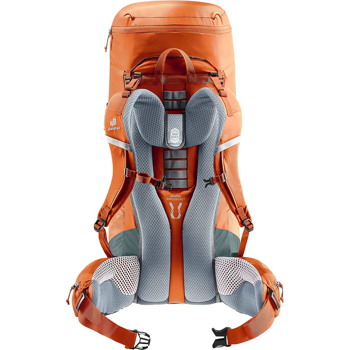 Туристичний рюкзак Deuter Aircontact Lite 50+10 л, chestnut-teal, легкий, для трекінгу