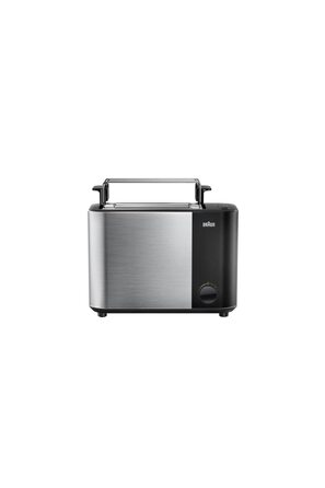 Тостер Braun HT5015.BK Toastafette чорний/сріблястий, пластик/нержавіюча сталь