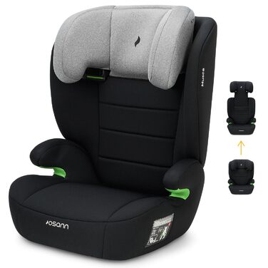 Дитяче автокрісло Osann Musca i-Size 100-150 см без Isofix, сіра меланж, з підлокітниками та спинкою
