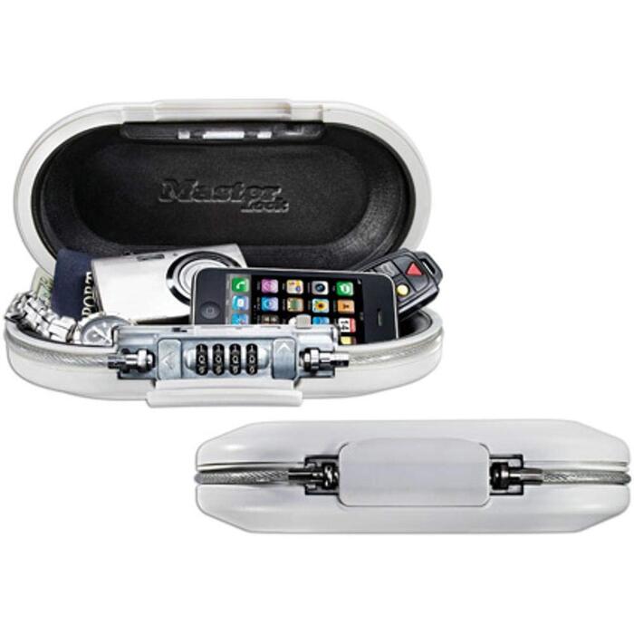 Портативний сейф для подорожей Master Lock SafeSpace з кодовим замком, білий