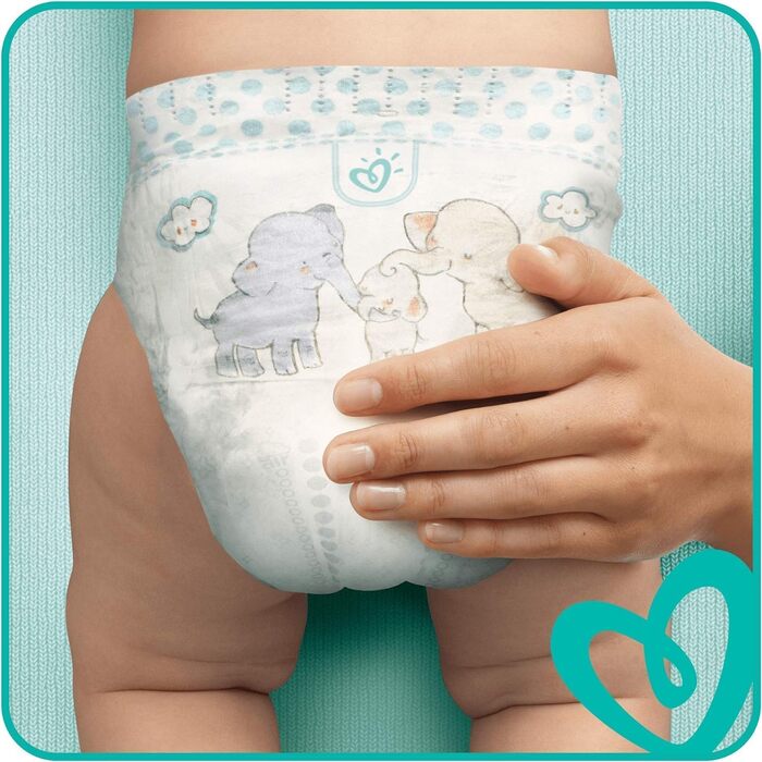 Підгузки Pampers Baby-Dry Нічні, розмір 7 (15+ кг), 186 шт, Mega Pack на 1 місяць, до 12 годин сухості, противитікання
