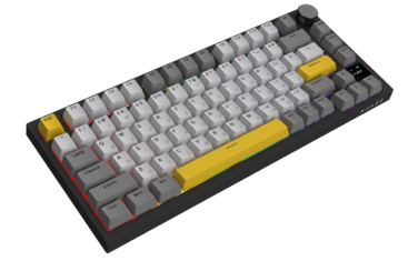 Бездротова механічна клавіатура Ajazz  AK820 PRO 75% Gift Switch Black RGB  (AK820PRO-G-BGY)