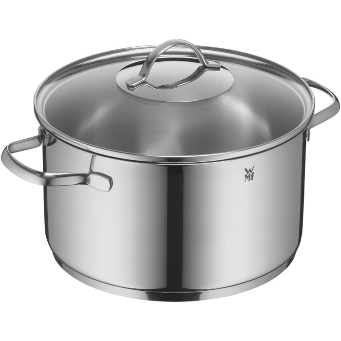 Каструля WMF Provence Plus 16 см зі скляною кришкою, 2 л, сталь Cromargan, для індукційних плит