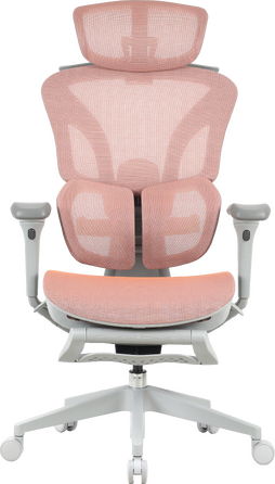 Крісло офісне OfficePro Elite OC950GLP Gray/Light Pink