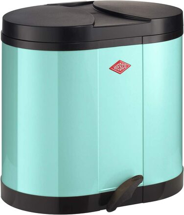 Сортувальник для сміття Wesco Öko-Sammler 170, 2×15 л, м'ятний колір