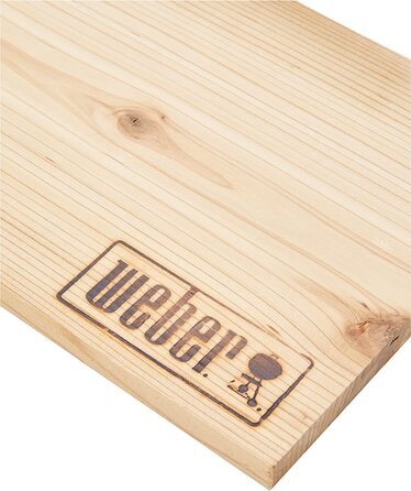 Дошки для копчення Weber з червоного кедра, великі 40×15 см, 2 шт, натуральне дерево, солодко-ніжний аромат, для риби, м'яса, овочів та сиру