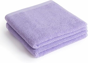 Рушники Herzbach Home Spa 50x100 см, 100% бавовна, лаванда, набір 2 шт.