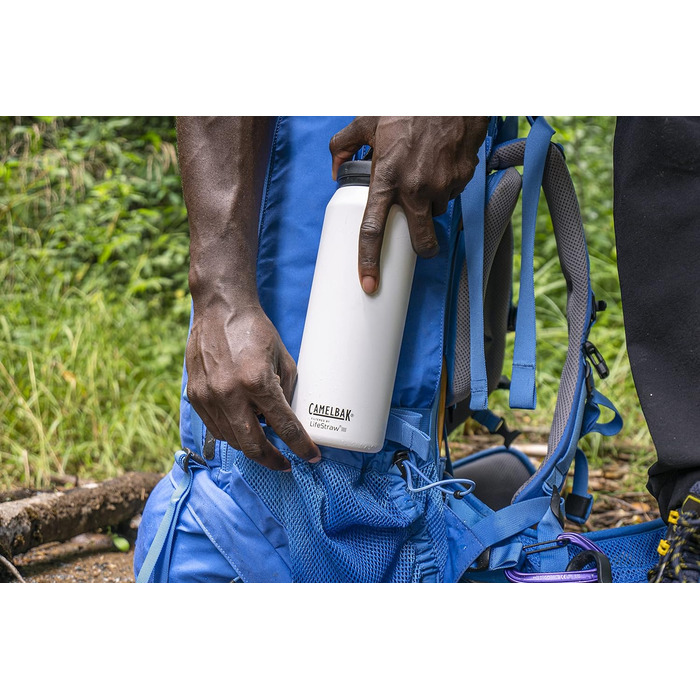 Пляшка для води CAMELBAK Eddy+ Lifestraw 1 л, біла, універсальна, для дорослих та дітей