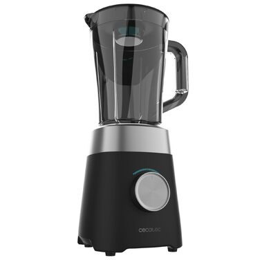 Стаціонарний блендер Cecotec Power Black Titanium 1300MAX B Pro, 1300 Вт, 1.5 л, з 4 титановими ножами для смузі та льоду, чорний