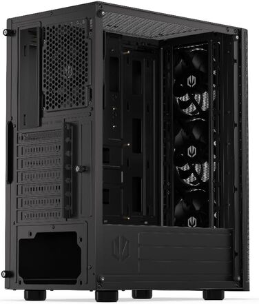 Корпус для ПК ENDORFY Ventum 200 Air ATX з 4 вентиляторами 120 мм, загартоване скло, mesh-панель, компактний, широка сумісність з охолодженням, EY2A002