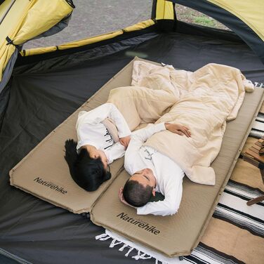Самонадувний килимок Naturehike для кемпінгу, товщина 5 см, міцний туристичний матрас для похідів, наметів та гамаків, колір Khaki