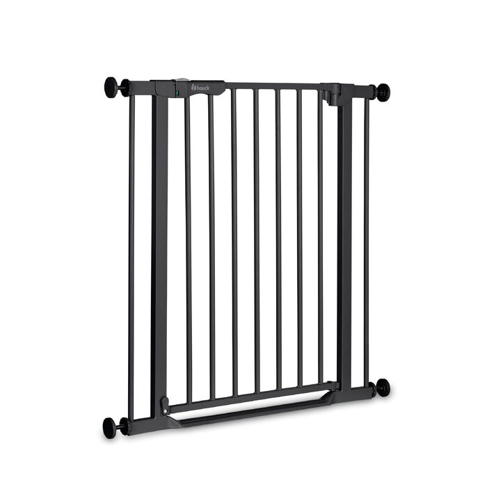 Захисний бар'єр Hauck Clear Step 2 Schwarz 75-80 см для дітей та собак, без свердління, з автозакриттям