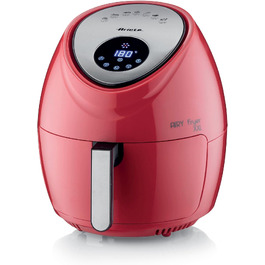 Аерофритюрниця Ariete Airy Fryer XXL 4618, 7 л, 1800 Вт, сенсорний LCD-дисплей, 7 програм, таймер 60 хв, червона