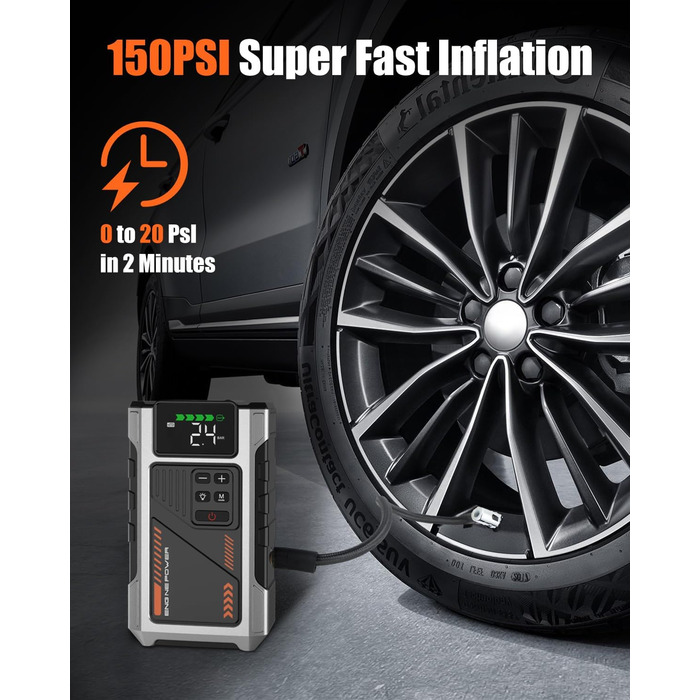 Портативний зарядний пристрій для автомобільної батареї, 168000 mAh, PD-JA2