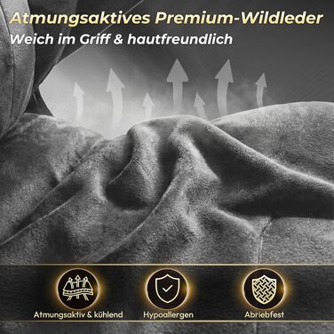 Ігрове крісло Dowinx Ergonomic Gaming Chair з підставкою для ніг та 3D підлокітниками, сіре, витримує до 200 кг, офісне крісло для геймерів