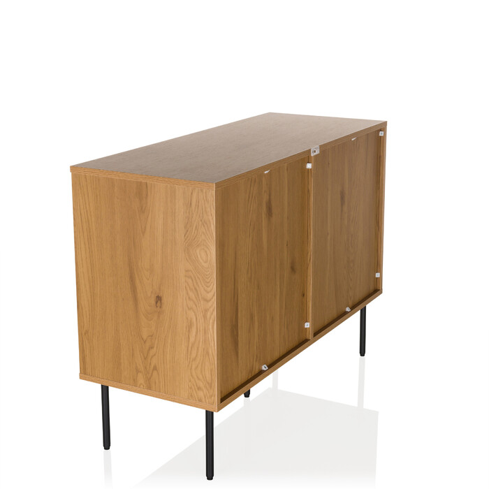 Сервант LINNO S 100x40x74 см, 2 дверцята, дуб, hjh LIVING