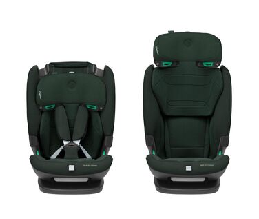 Дитяче автокрісло Maxi-Cosi Titan Pro² i-Size (76-150 см, 15 міс. - 12 років), захист G-CELL, ClimaFlow, колір Authentic Green