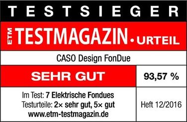 Фондю CASO Induktions - для 8 осіб, 60-240°C, таймер до 180 хвилин, з захистом від бризок, 1000 Вт, чорний