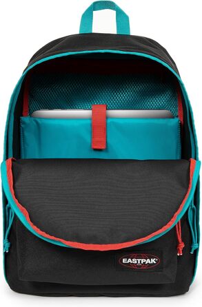 Рюкзак EASTPAK Out of Office 27 л, 44 см, Контраст Аква-Червоний