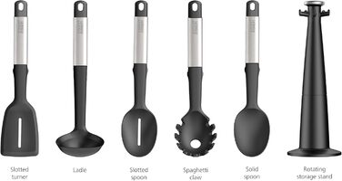 Набір кухонних аксесуарів Joseph Joseph Elevate 5 шт. з силікону, BPA-free, антипригарне покриття, нержавіюча сталь