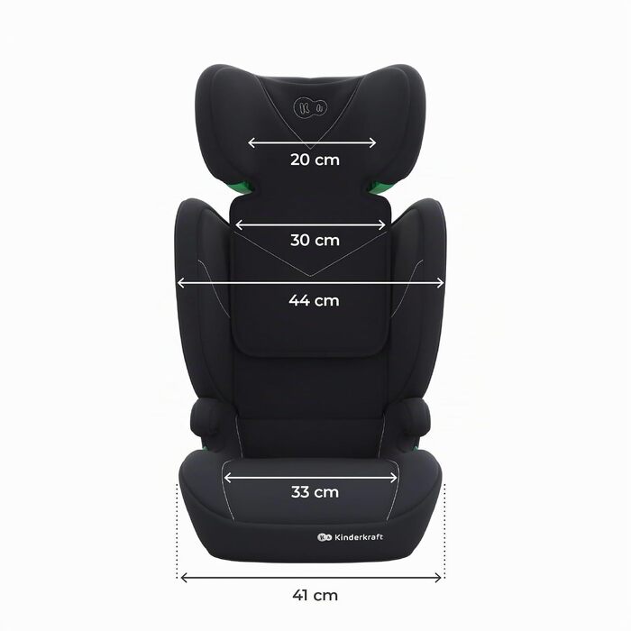 Дитяче автокрісло Kinderkraft I-SPARK 2 PRO (100-150 см), 2в1, стандарт i-Size, чорне