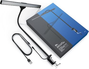 LED-лампа для монітора CSL Screenbar USB з пультом дистанційного керування, регульована яскравість, 3 колірні температури, захист очей, поворотна