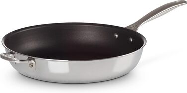 Сковорода LE CREUSET з нержавіючої сталі 3-шарова, 32 см, з антипригарним покриттям