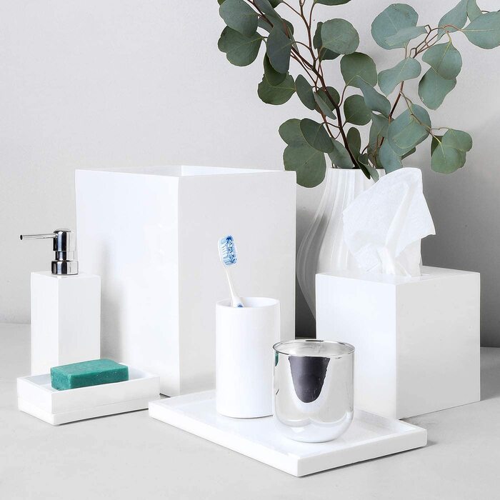 Коробка для рушників у ванну Jonathan Adler Lack-Badetuchbox, декоративний органайзер для санвузла