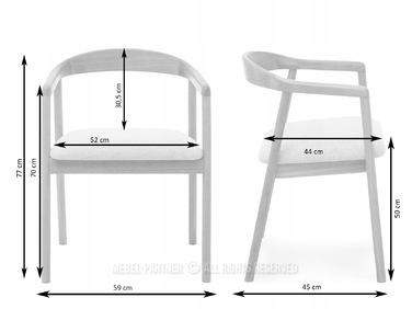 Стілець Mebel-Partner, тканина, сірий, 1 шт.