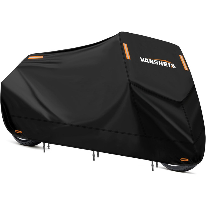 Водонепроникний чохол для мотоцикла та скутера VANSHEIM XXL 295x105x125 см, захисна накидка для вулиці