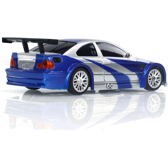 RC Автомобіль 1/43 Масштаб Готовий до Гонок Дрифт 4WD з Пультом, Світлодіодне Підсвічування, Синій