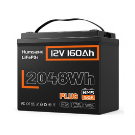Акумулятор LiFePO4 Humsienk 24V 200Ah 5120Wh — Потужний сонячний акумулятор з BMS 250A, IP65, для RV, сонячних систем та резервного живлення будинку