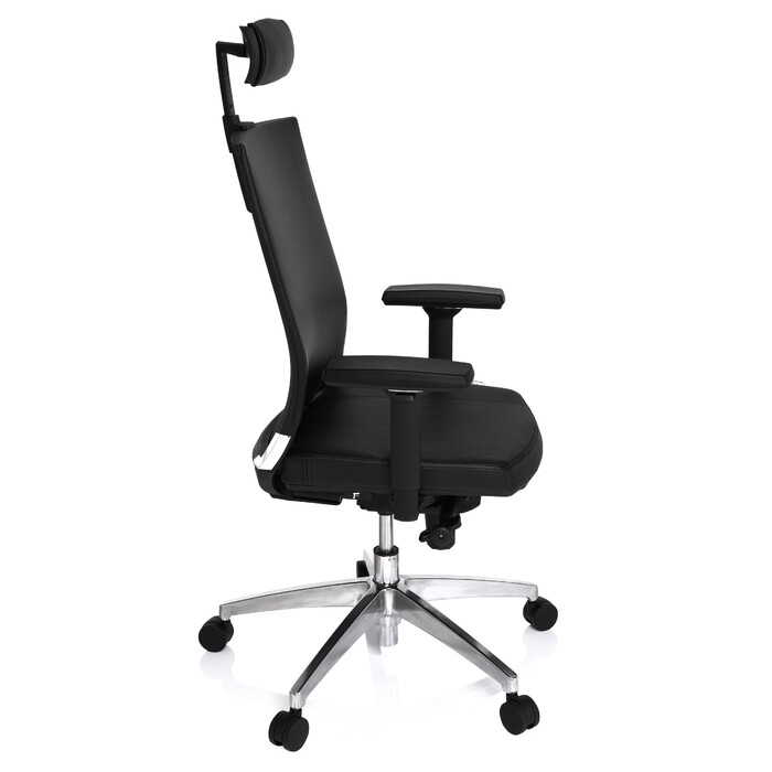 Офісне крісло / Крісло керівника PORTO MAX HIGH Leather Black HJH OFFICE