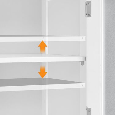 Високий шафа Yaheetech для ванної з висувною шухлядою, 2 дверцятами та регульованою полицею, для зберігання у ванній, кухні чи вітальні, 40x30x170 см