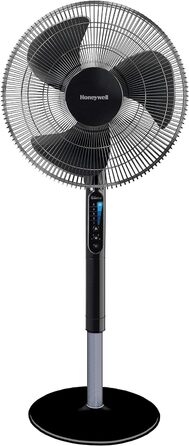 Вентилятор Honeywell Advanced QuietSet, підлоговий, 5 швидкостей, осциляційний, з таймером, регулюванням висоти та пультом ДУ, тихий
