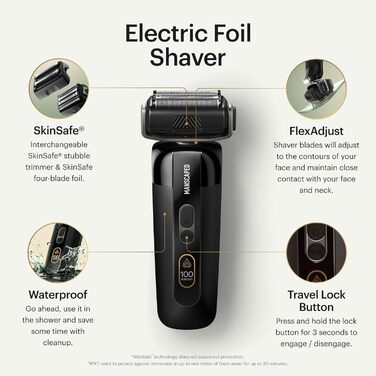 Електричний чоловічий триммер та бритва MANSCAPED® The Chairman™ PRO з SkinSafe® насадками та тримером для тіла