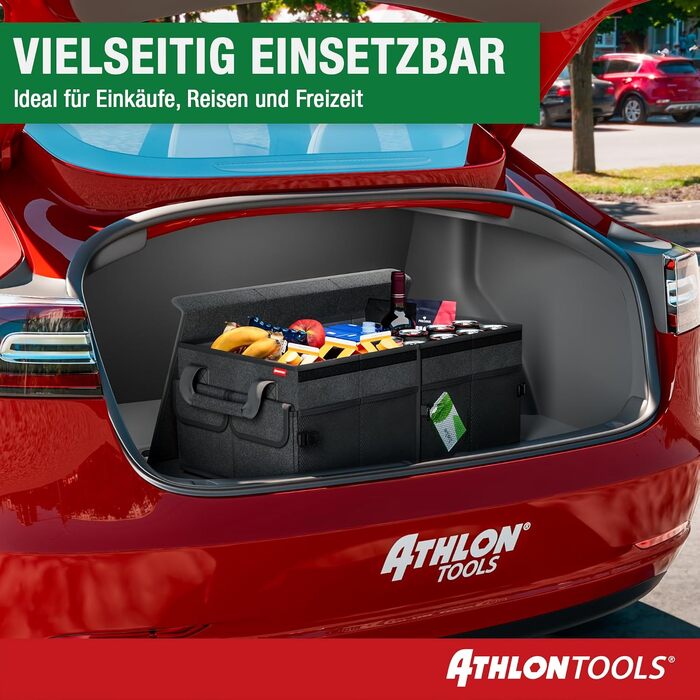 Органайзер у багажник авто XXL ATHLON TOOLS — складаний автомобільний органайзер для речей