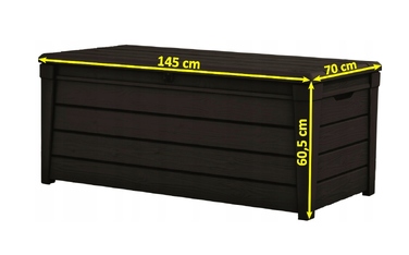 Садова скриня Keter BRIGHTWOOD STORAGE BOX 455 л, коричнева