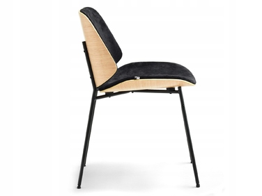 Стілець Mebel-Partner, оббивка тканина, чорний, 1 шт.