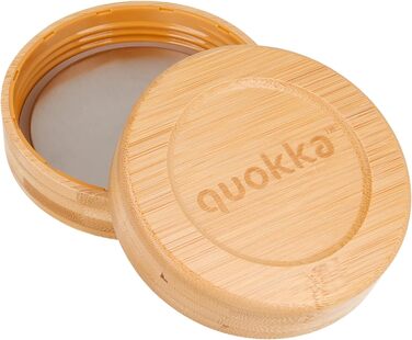 Контейнер для їжі зі скла з силіконовим чохлом Quokka Deli Blue Nature 500 мл