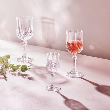 Келихи для коньяку Cristal d'Arques Paris Longchamp, 320 мл, 6 шт., Kwarx, міцне пакування, прозорі