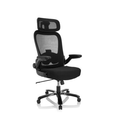 Надміцне крісло / офісне крісло INSTRUCTOR SW I PRO - XXL сітка / тканина чорна hjh OFFICE