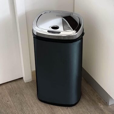 Автоматичний кухонний смітник KITCHEN MOVE Largo, квадратний, нержавіюча сталь, 42 л, чорний, 32x25x64 см