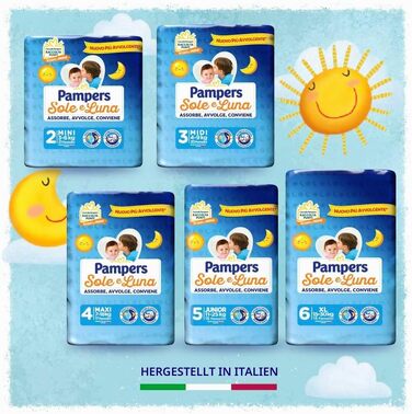 Підгузки Pampers Sonne und Mond, розмір 6 (15-30 кг), 78 шт