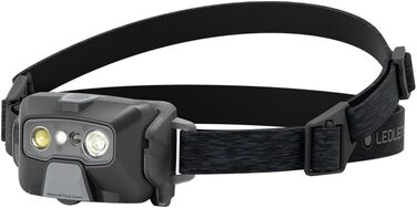 Налобний ліхтар Ledlenser HF6R Core, 800 люмен, акумуляторний, водонепроникний IP68, з червоним світлом, чорний, для туризму та спорту