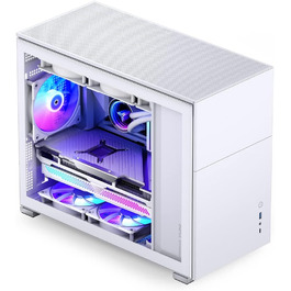 Корпус для ПК Jonsbo D31 mATX, загартоване скло, білий
