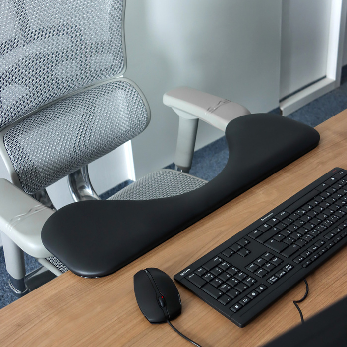 Підлокітники зі шкіри RELEX RT2, чорні, hjh OFFICE